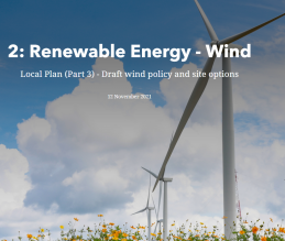Responding to part 3 of the local plan consultation-  sites for renewable energy